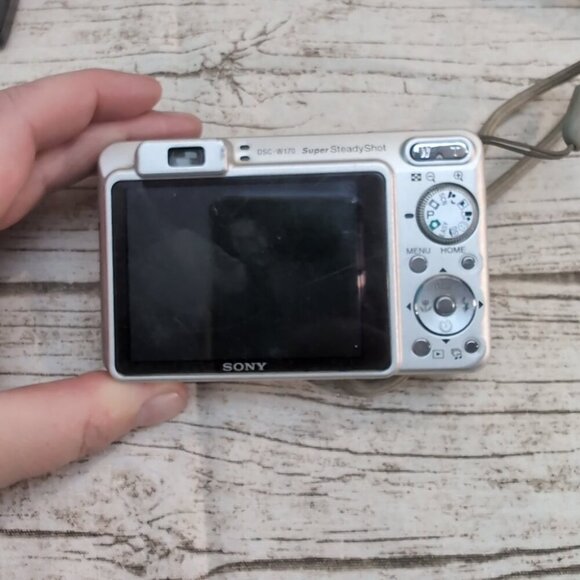 Sony Cyber-shot DSC-W170 Digital Camera Silver 10.1MP + Charger & Case - Picture 3 of 10